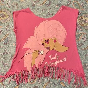 Girls Baby Hobbes designs Jem 80's themed shirt